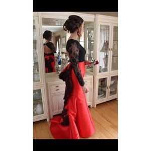 Two Piece Mermaid Prom Dress